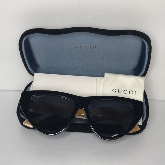 New Gucci Blue Cat Eye Ladies Sunglasses GG1333S 004 - Picture 10 of 17
